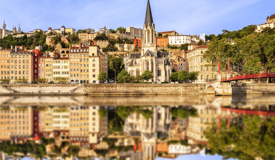 Vue panoramique de la ville de Lyon