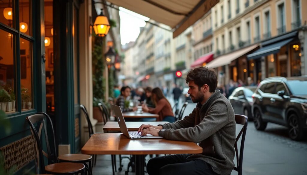 Paysage urbain magnifique à Lyon, France