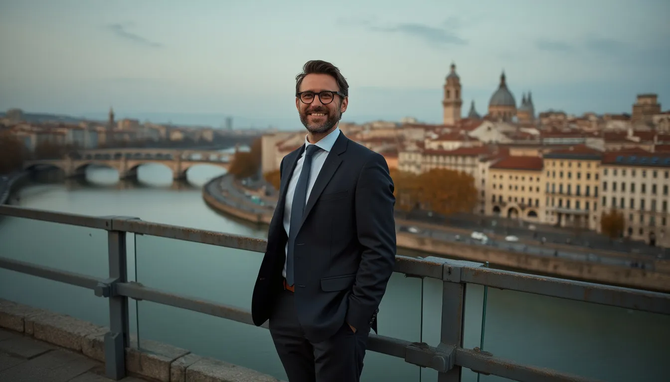 Paysage urbain de Lyon avec des monuments historiques