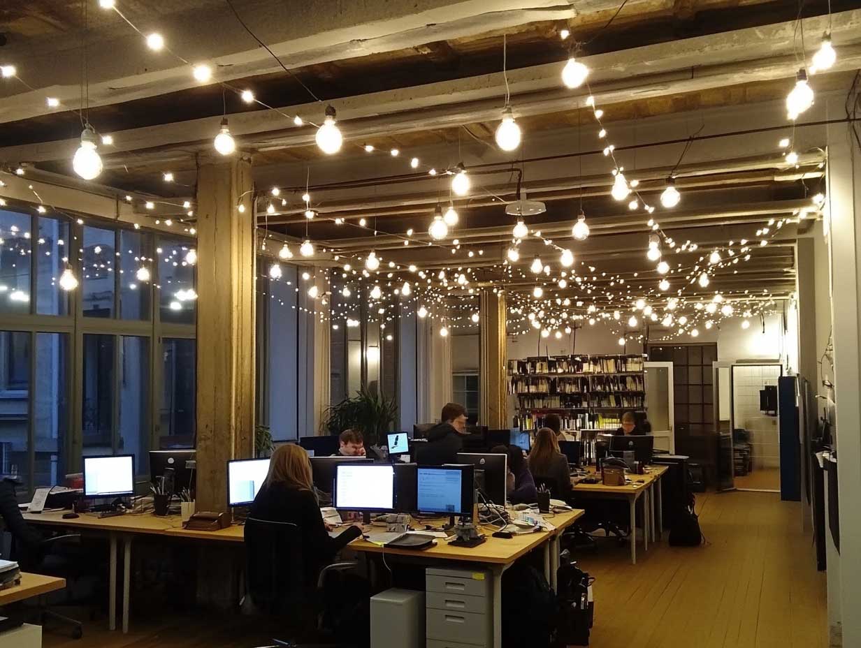 Bureau de coworking moderne à Lyon