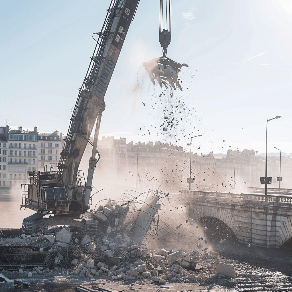 La démolition de la passerelle Perrache à Lyon : un chantier majeur pour transformer le quartier