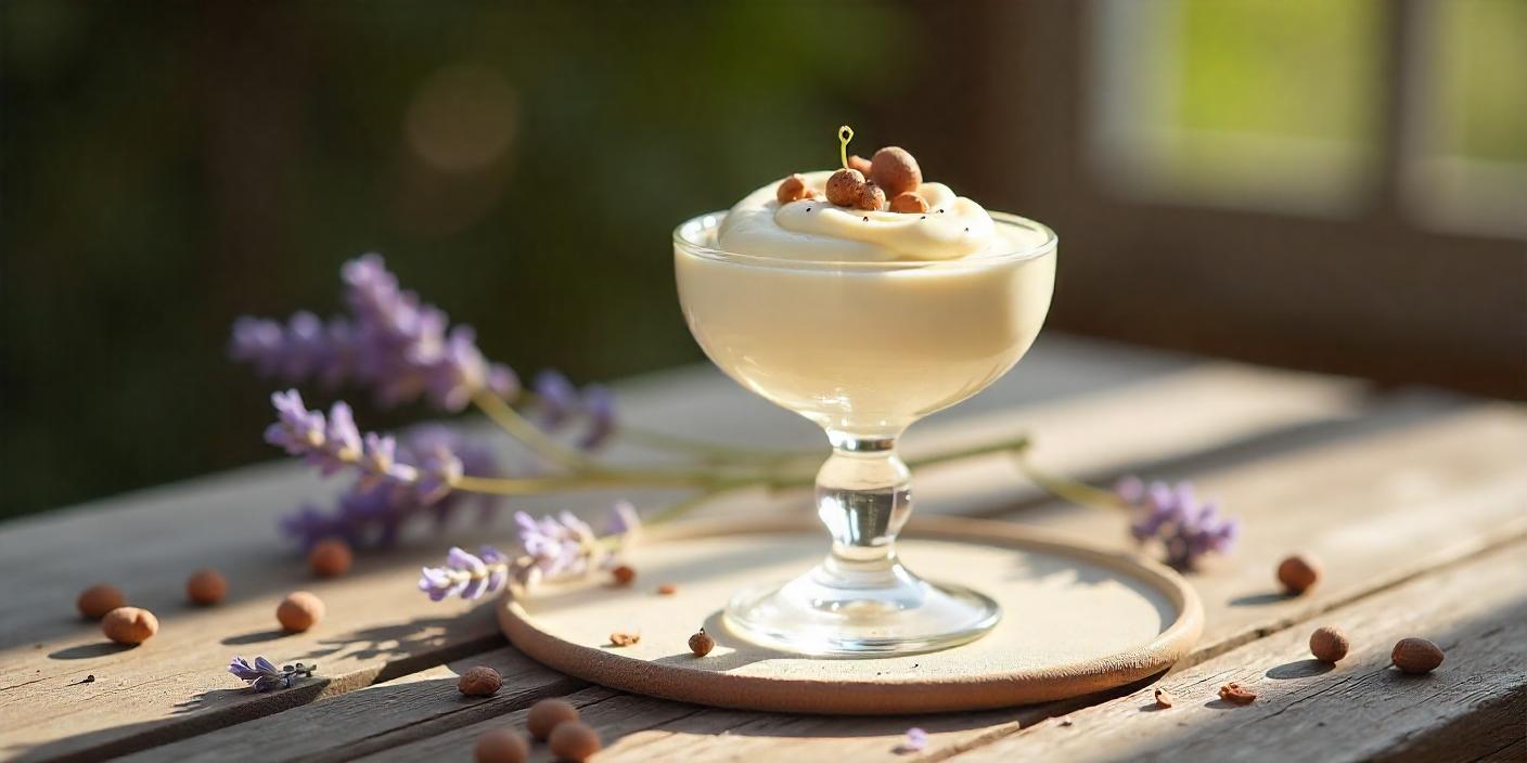 Une mousse au chocolat blanc