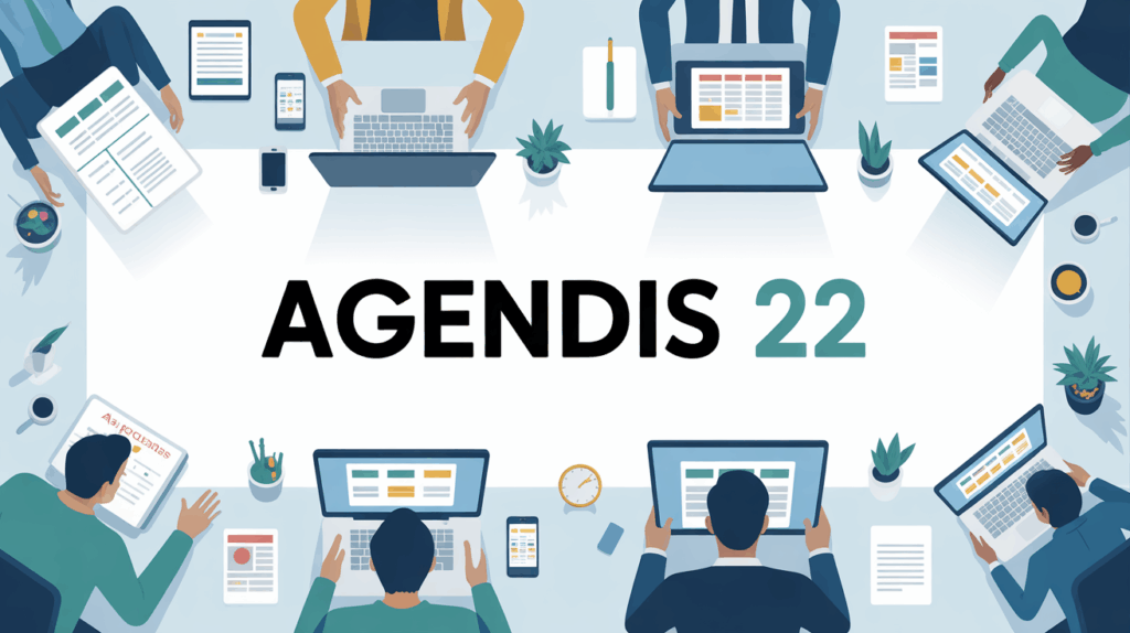 agendis 22 agenda professionnel vue bureau