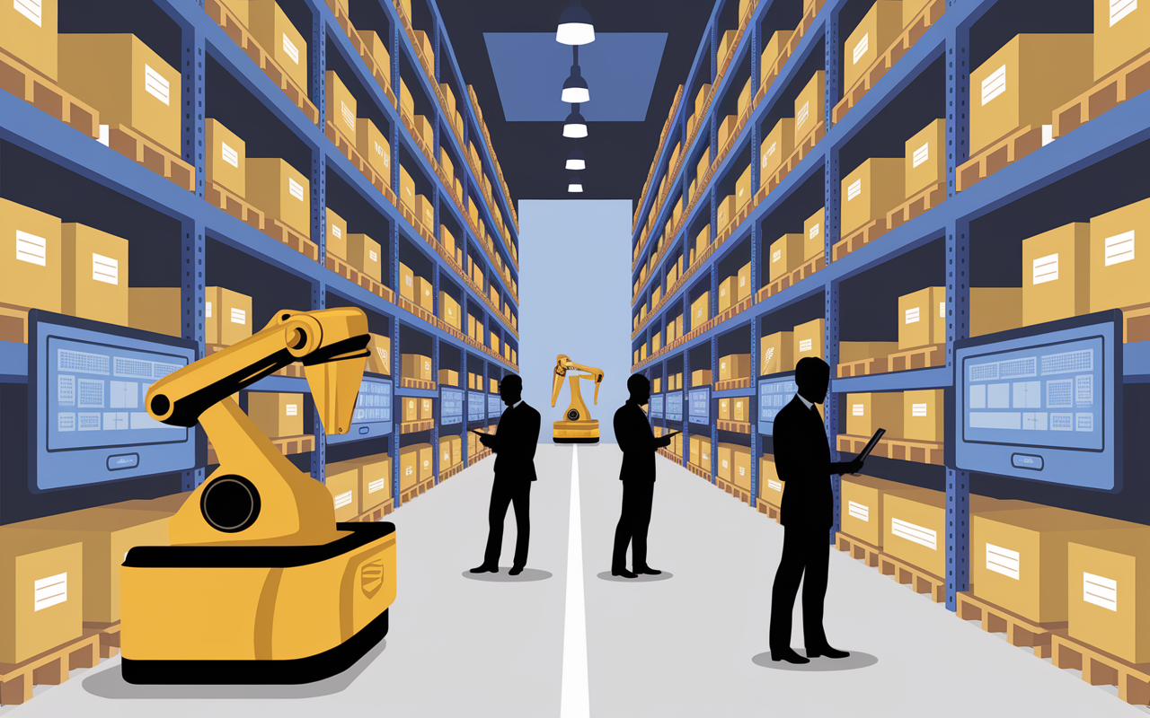 Robots convoyeurs technologie logistique Lyon