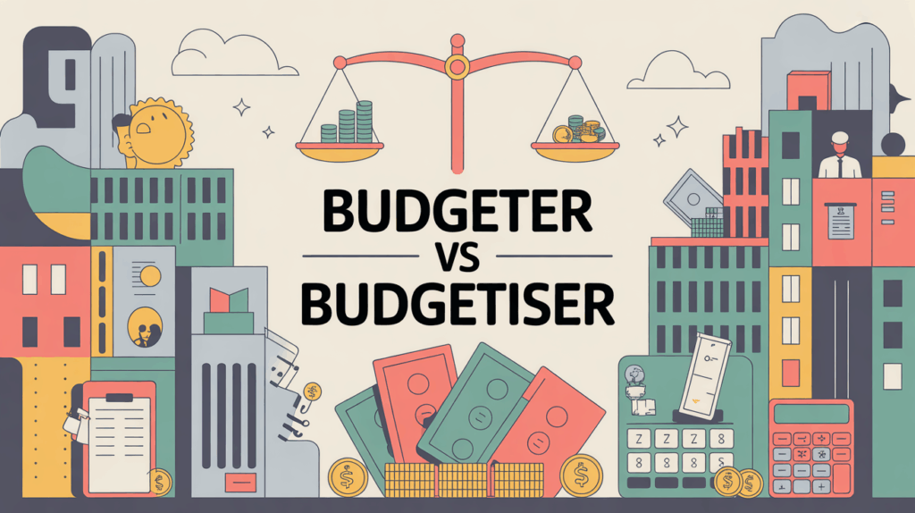 Illustration budgéter vs budgétiser balance dossiers finance