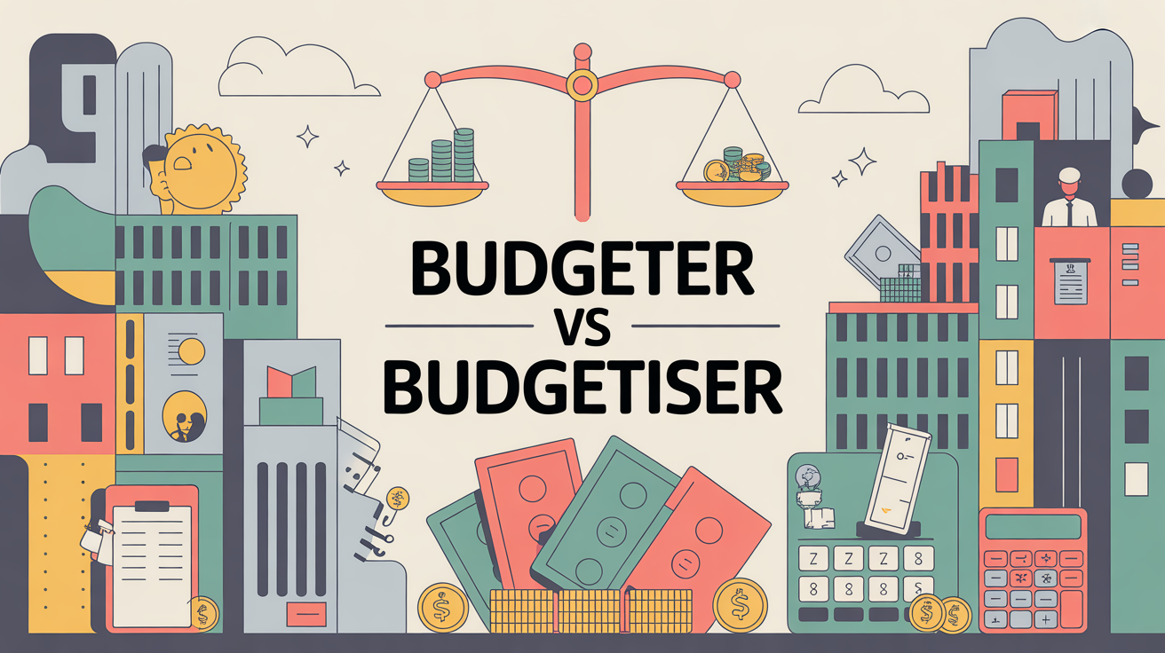 Illustration budgéter vs budgétiser balance dossiers finance