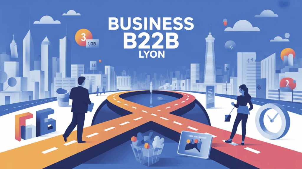 illustration business b2b lyon moderne entrepreneurs