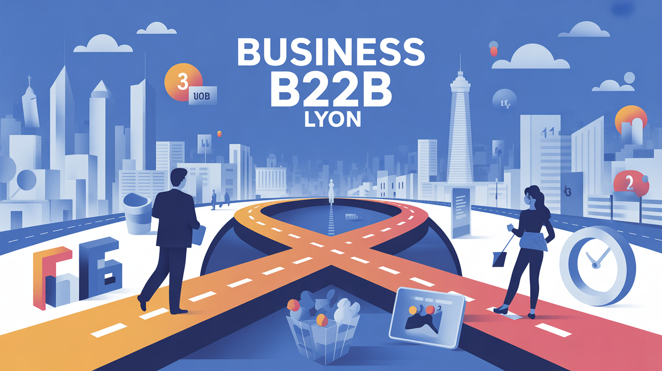 illustration business b2b lyon moderne entrepreneurs