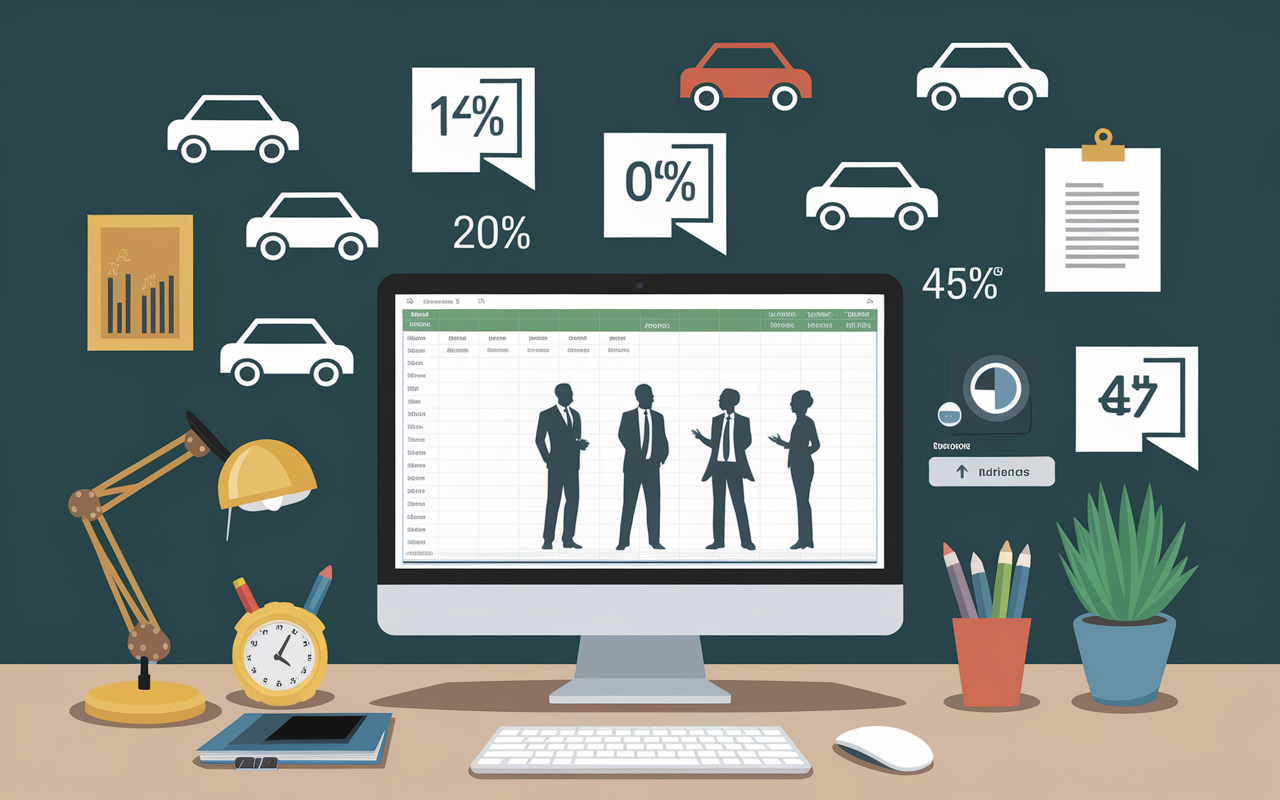 Tableau Excel calcul avantage en nature vehicule 2025