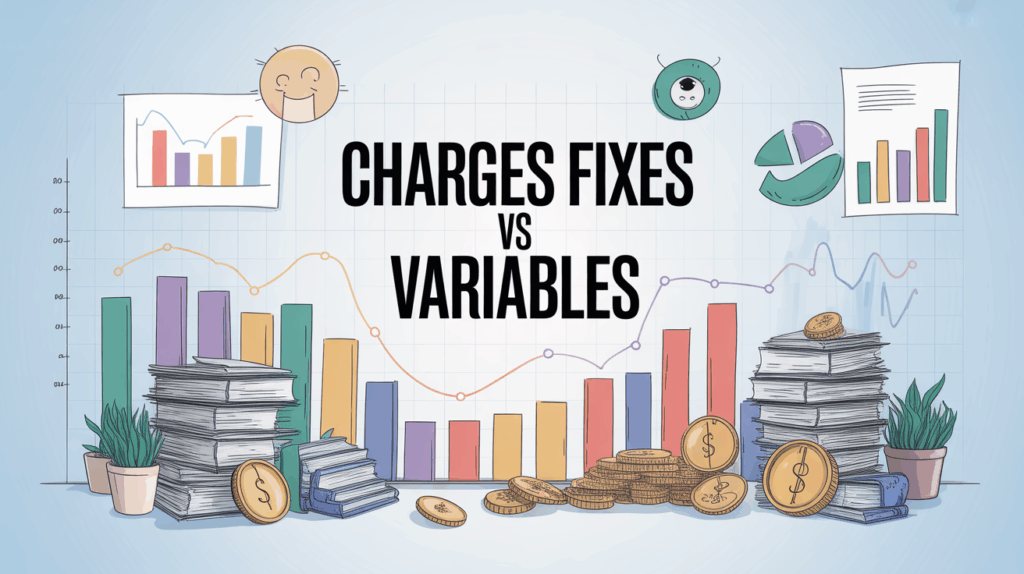 Illustration charges fixes variables tableau financier entreprise Lyon