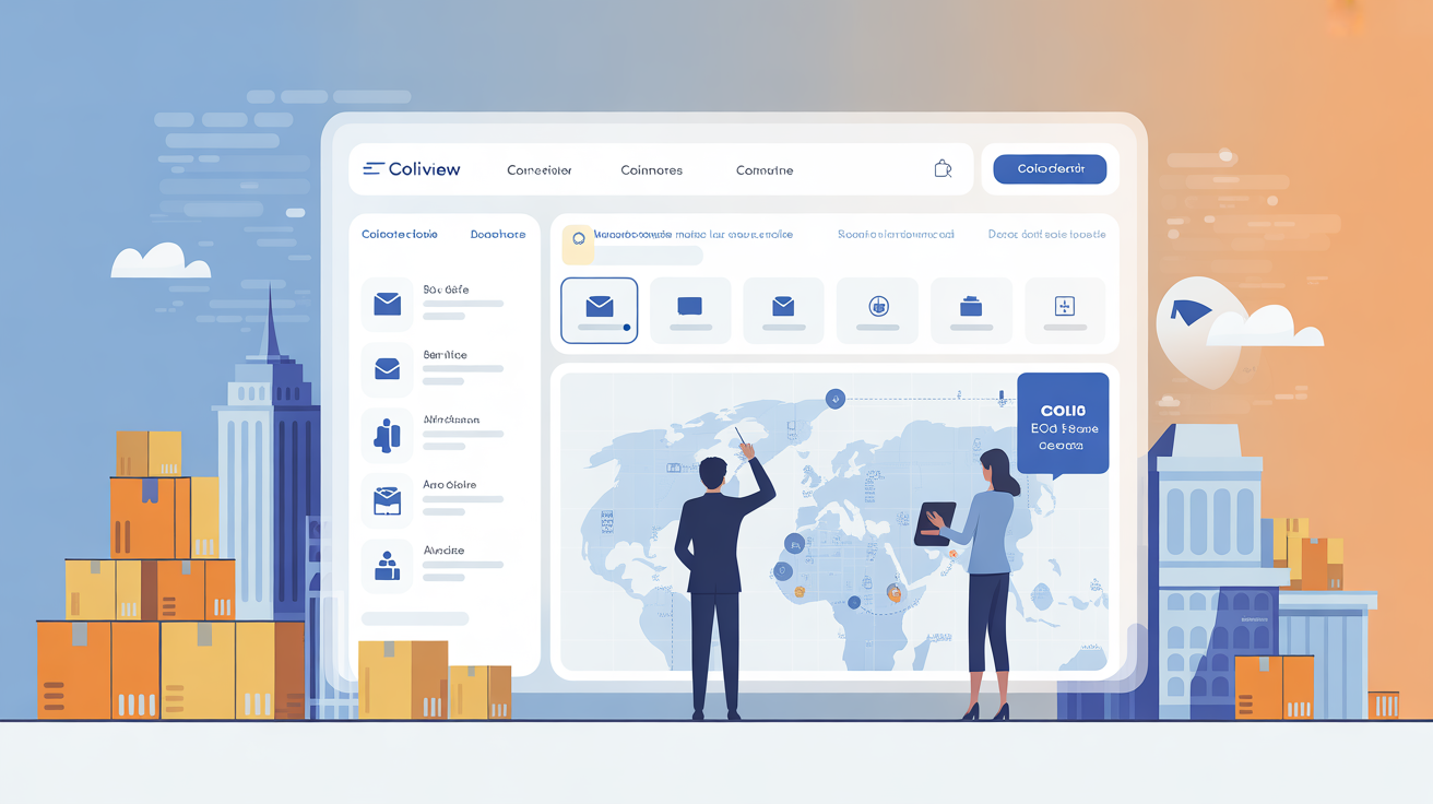 Interface logistique ColiView avec professionnels