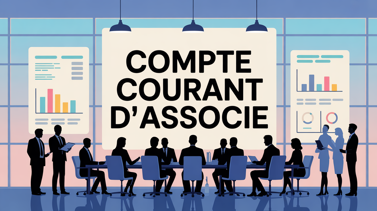 Illustration salle de réunion moderne pour compte courant d'associé