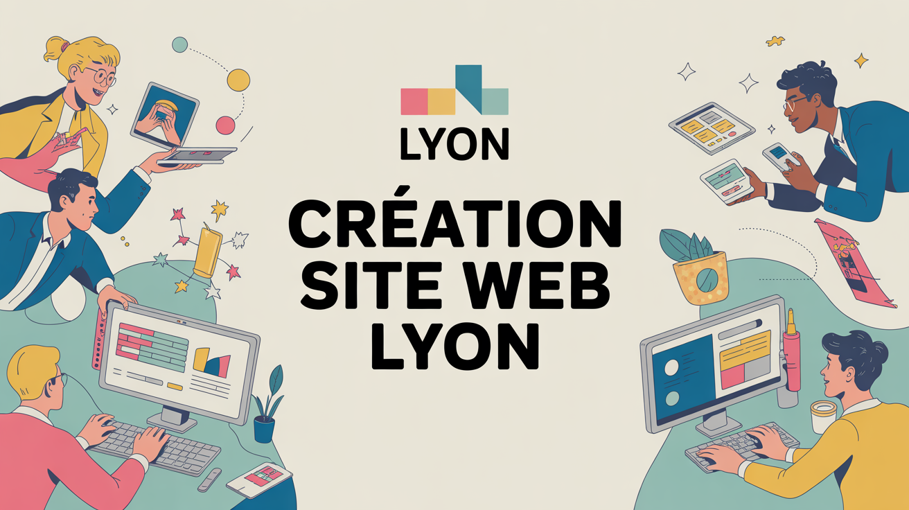 Illustration création site web Lyon entrepreneurs