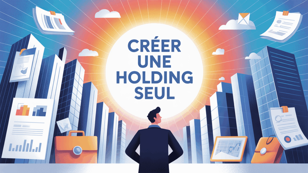 creer une holding seul lyon illustration entrepreneur