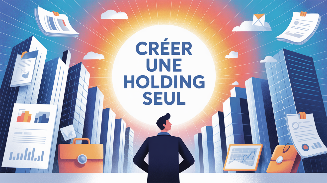 creer une holding seul lyon illustration entrepreneur