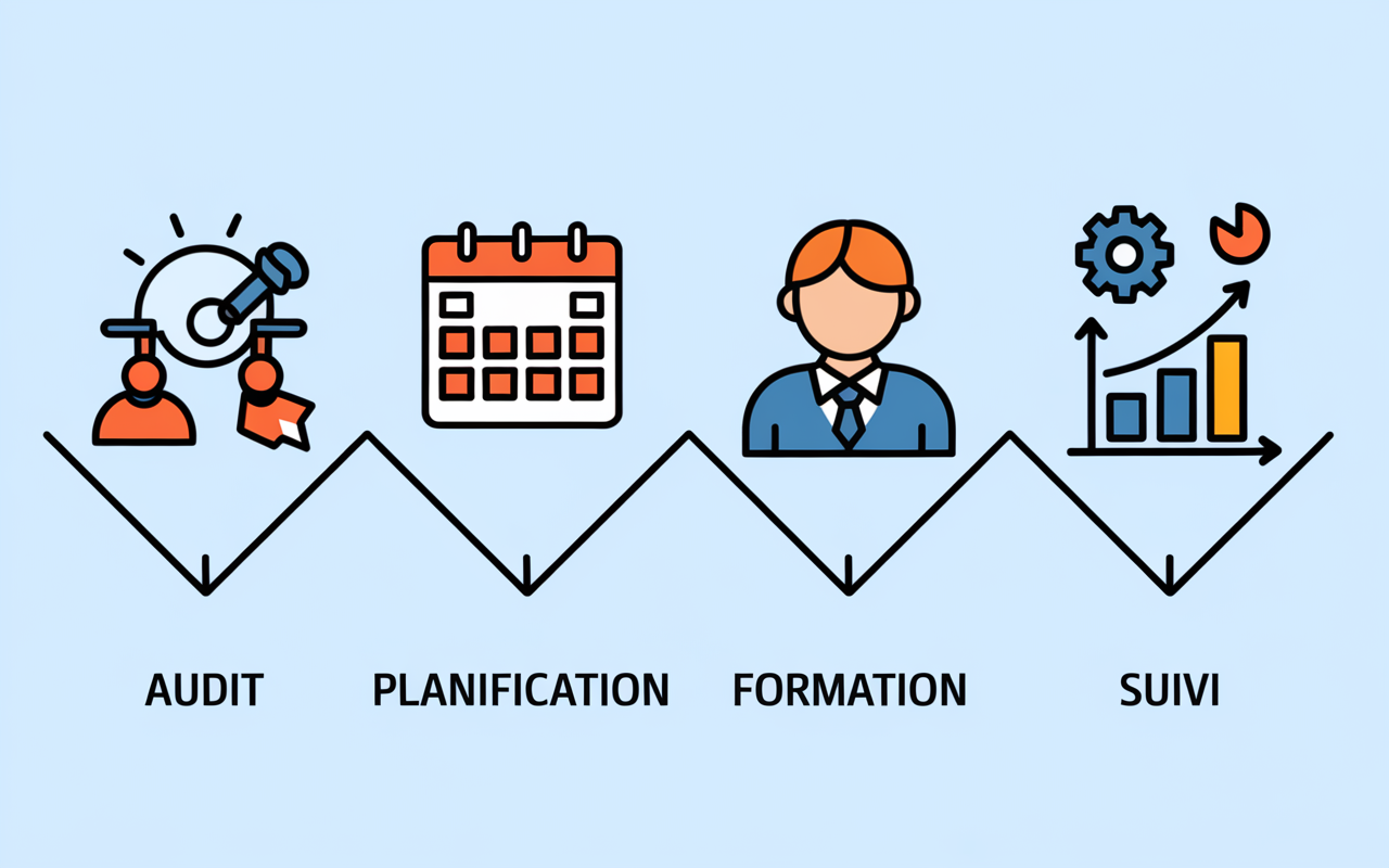 Processus audit planification formation suivi automatisation