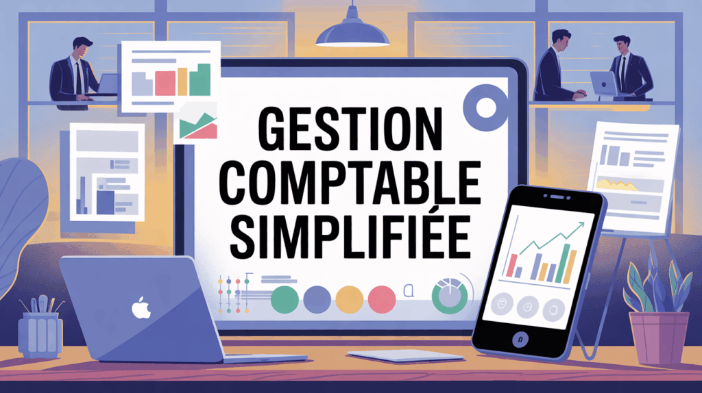 Gestion comptable simplifiee sur ordinateur et smartphone