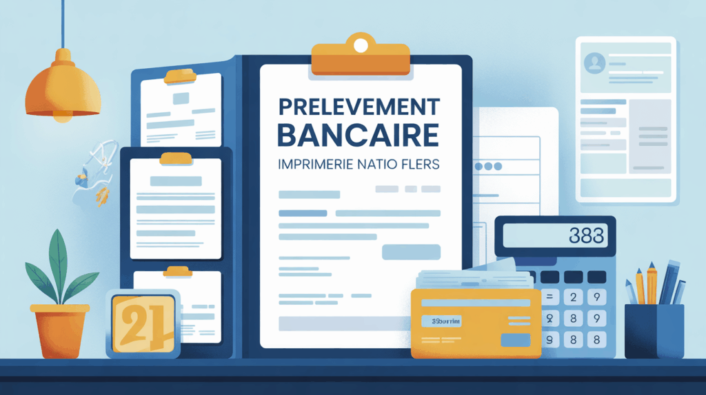 prelevement bancaire imprimerie natio flers illustration administrative