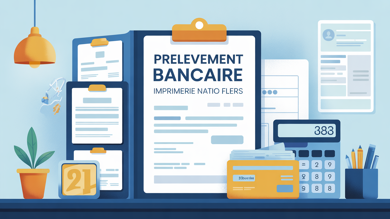 prelevement bancaire imprimerie natio flers illustration administrative