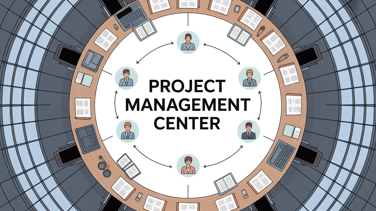 illustration project management center vue centrale