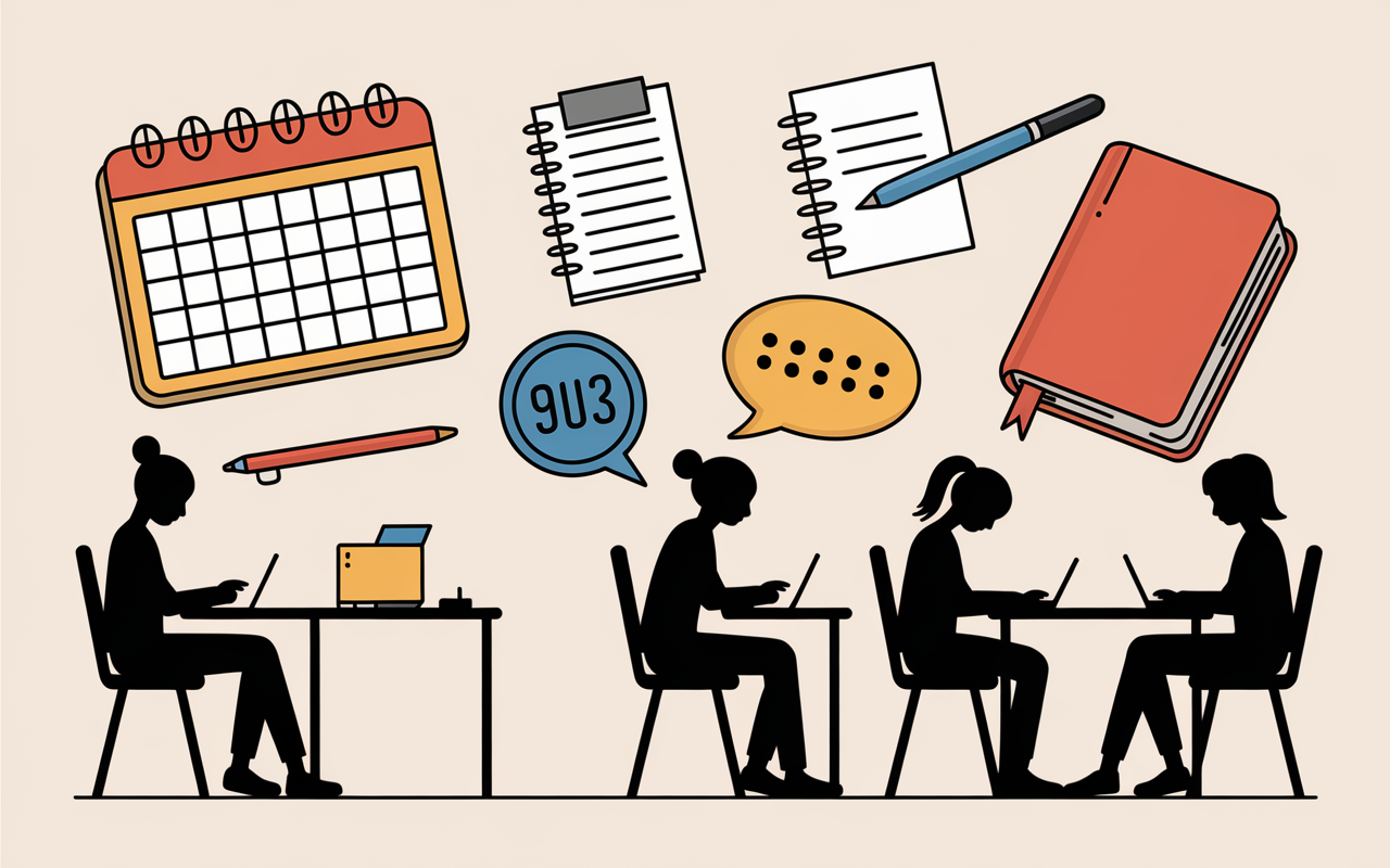 Tableau de bord Extranet PSB avec icones etudiants