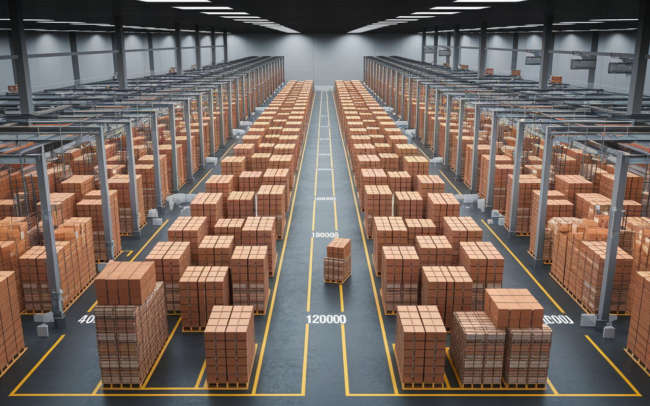 Vue aérienne plateforme hub Harnes, robots, chiffres supply chain