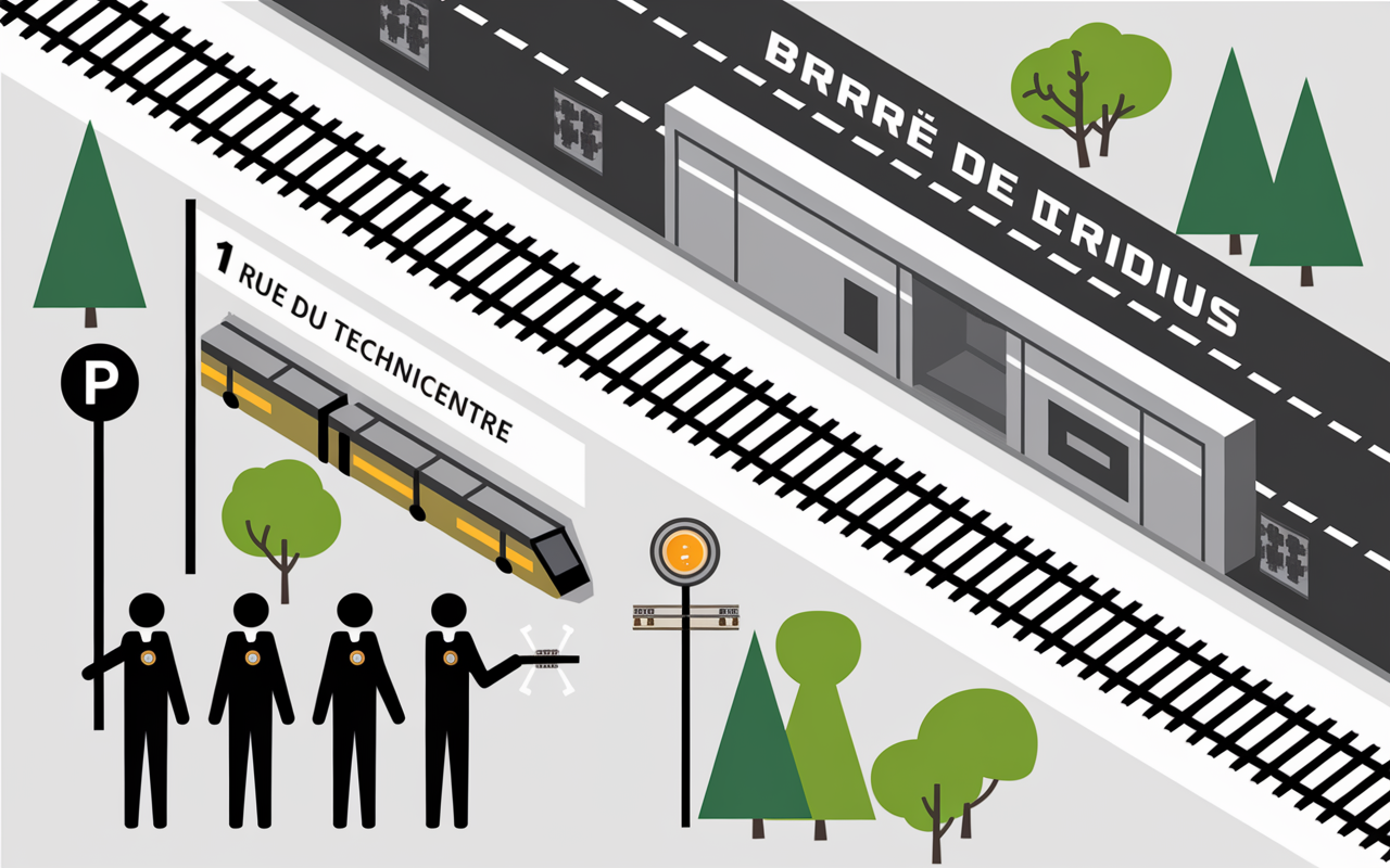 Plan acces et informations pratiques Technicentre Villeneuve Saint Georges SNCF