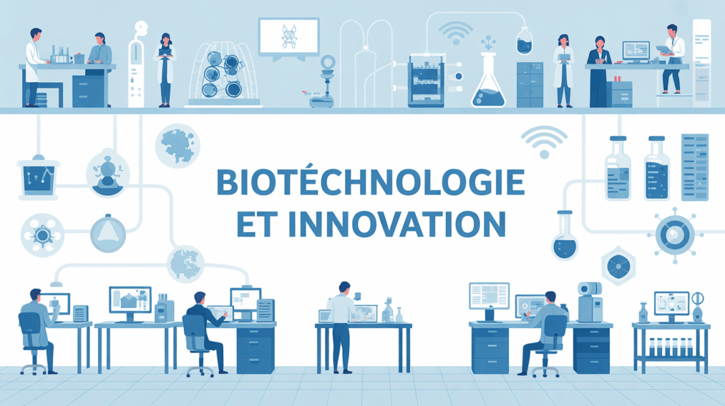 Laboratoire connecté moderne biotechnologie