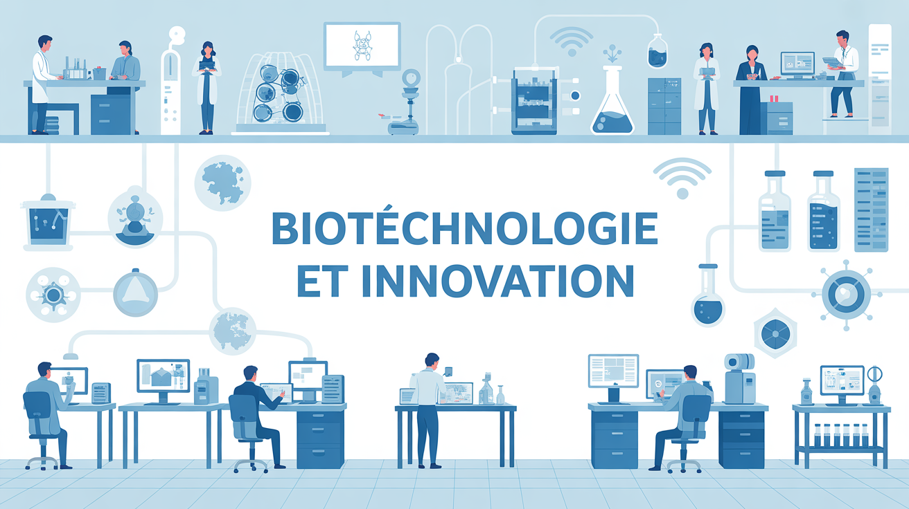 Laboratoire connecté moderne biotechnologie