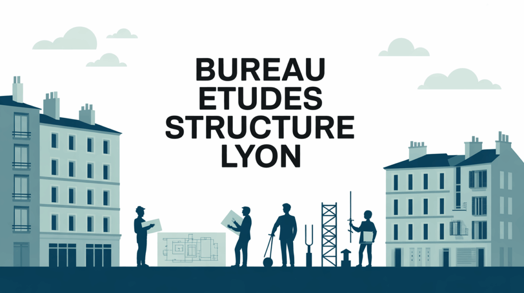 illustration bureau etudes structure lyon immeubles ingenieurs
