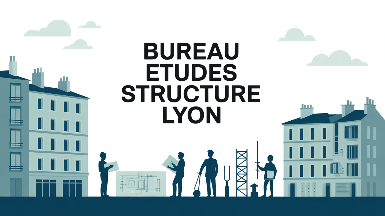 illustration bureau etudes structure lyon immeubles ingenieurs