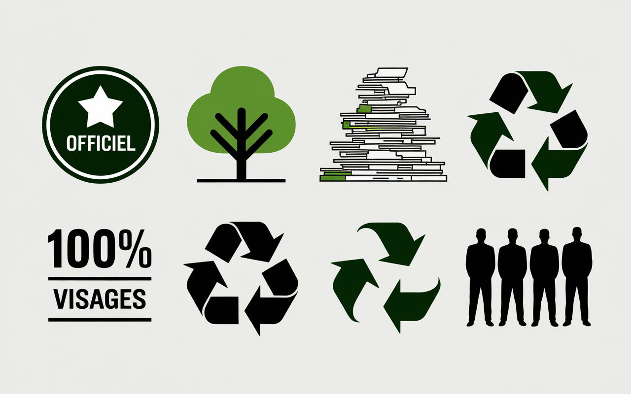 Labels certificat et recyclage pour destruction archive Lyon conforme RGPD