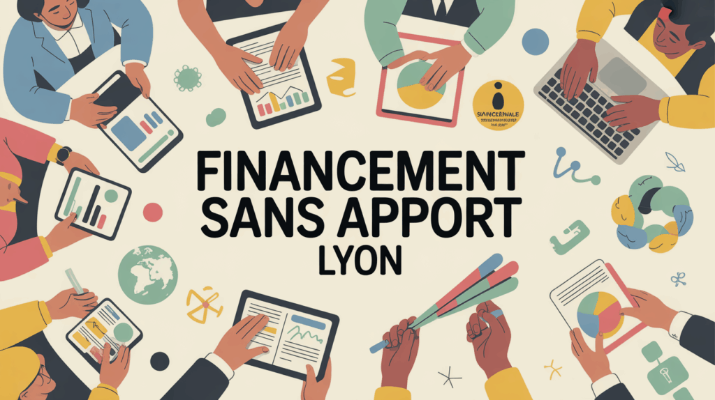 Illustration financement sans apport Lyon ambiance dynamique