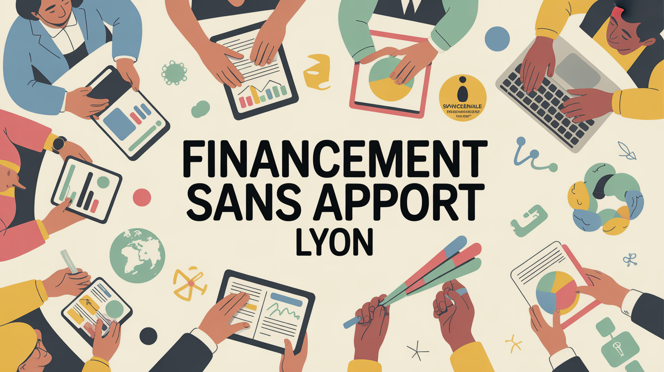 Illustration financement sans apport Lyon ambiance dynamique