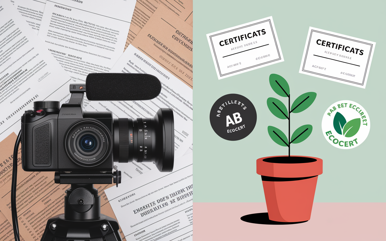 Camera vidéo documents et plante huama certifiée Lyon