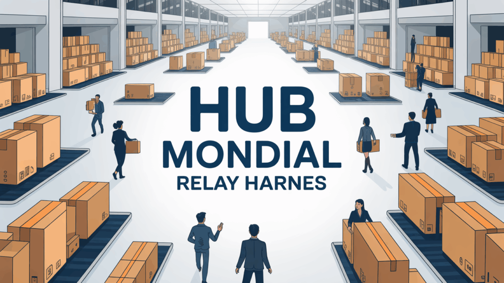 Centre logistique Mondial Relay Harnes, transit de colis
