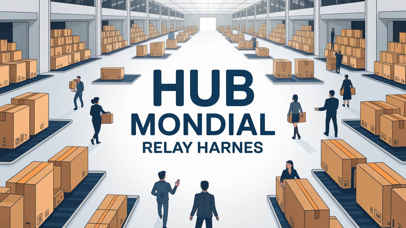 Centre logistique Mondial Relay Harnes, transit de colis