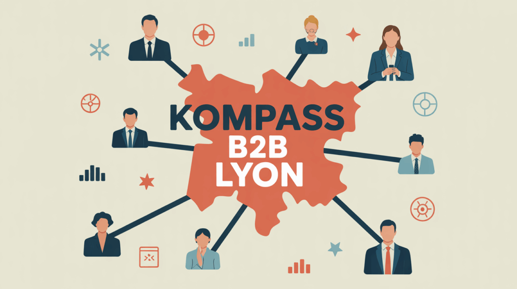Kompass B2B Lyon reseau entreprises carte