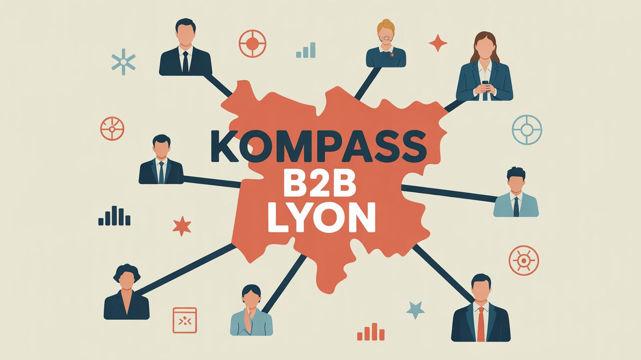 Kompass B2B Lyon reseau entreprises carte