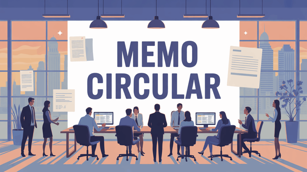 illustration memo circular en entreprise lyonnaise