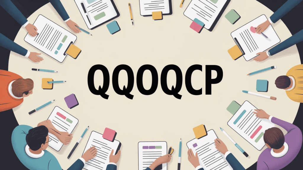illustration equipe autour de qqoqcp gestion de projet lyon