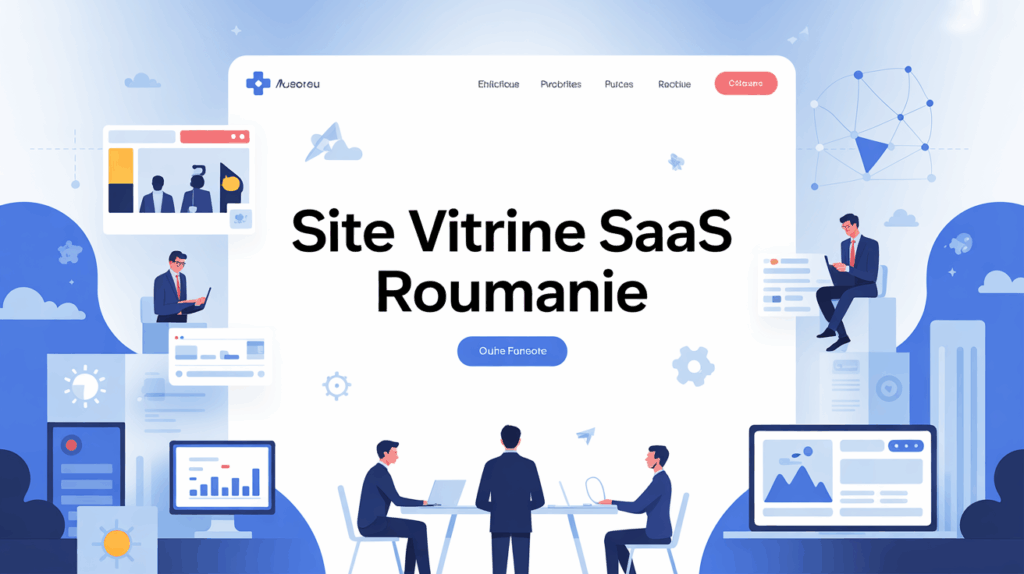 page web saas roumanie entreprises