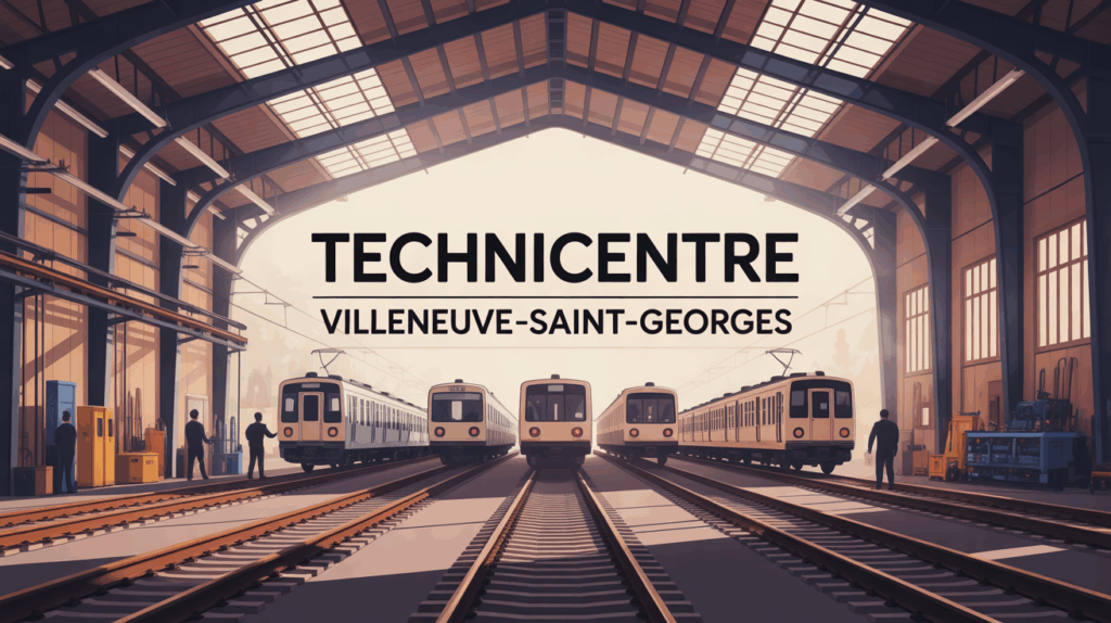 Vue atelier maintenance bois Technicentre Villeneuve Saint Georges SNCF