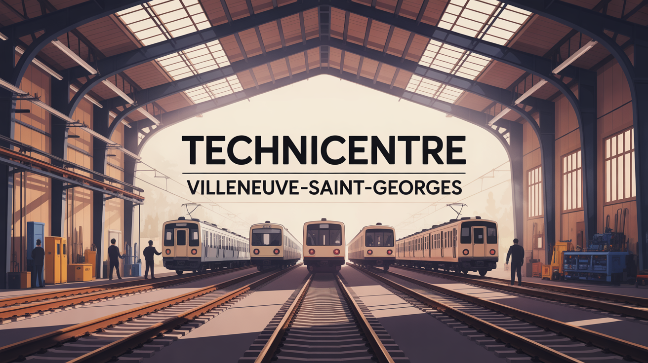 Vue atelier maintenance bois Technicentre Villeneuve Saint Georges SNCF