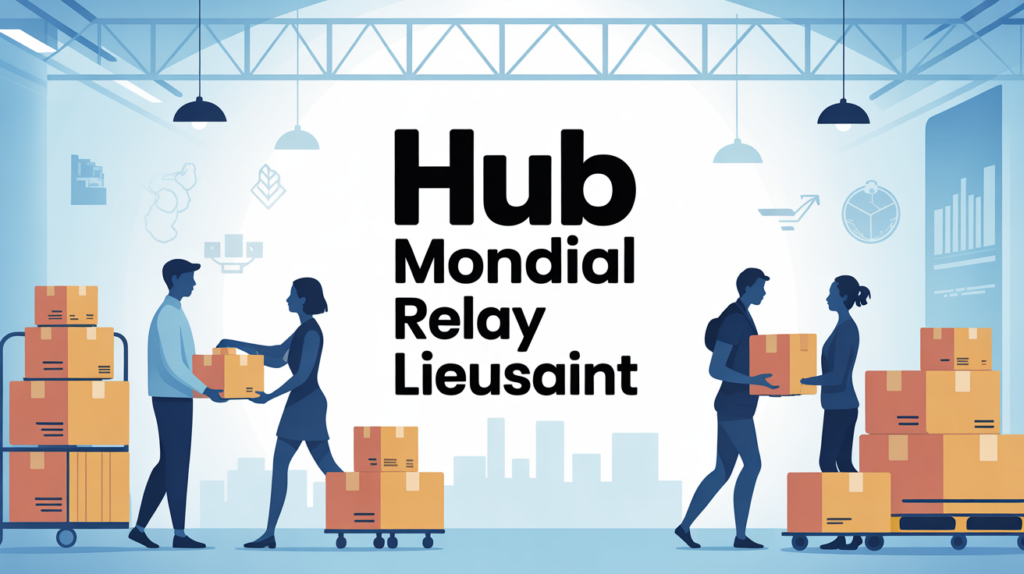 illustration centre logistique Mondial Relay Lieusaint