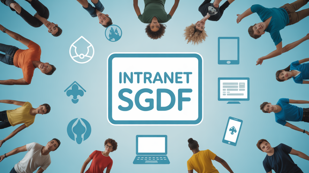 groupe scouts autour ordinateurs intranet sgdf