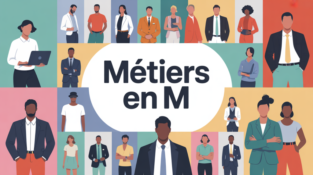 Illustration métiers en M Lyon diversité professionnelle