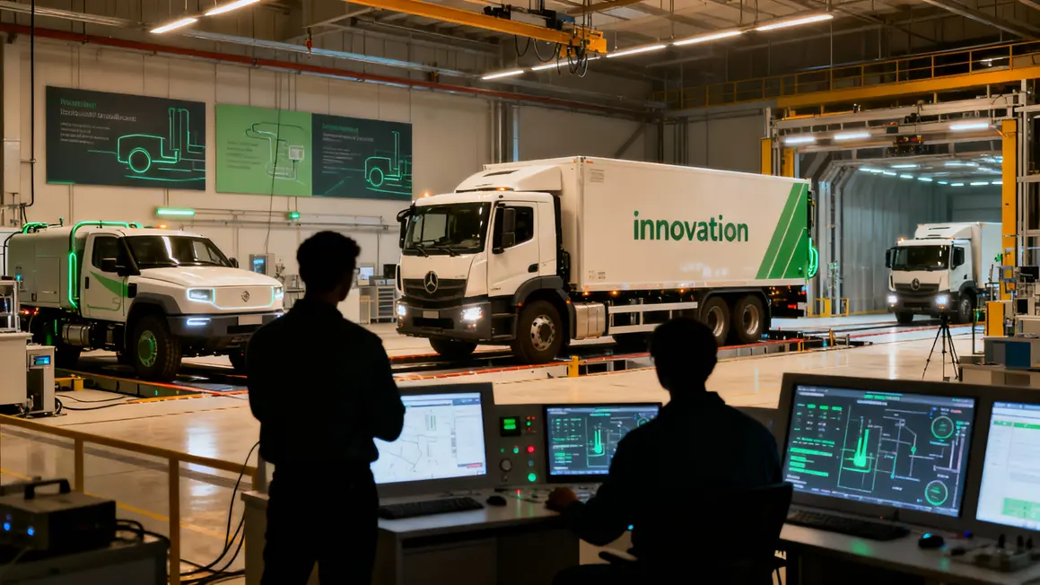 laboratoire test camions electriques industriels lyon