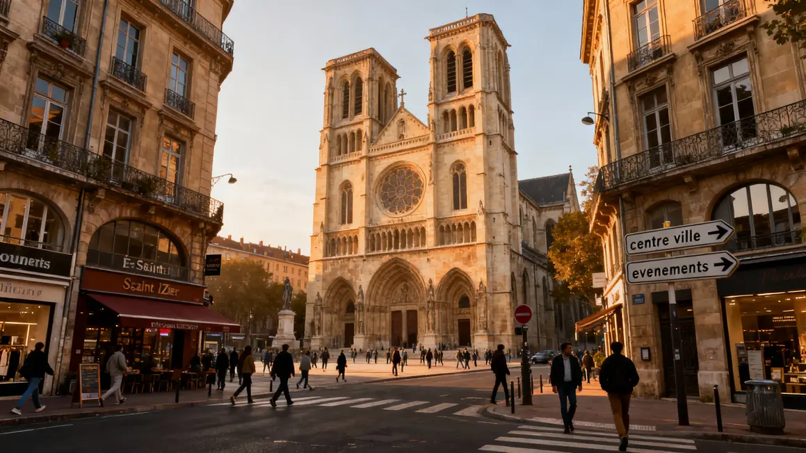 Saint-Nizier Lyon croisement presqu'ile ambiance matinale