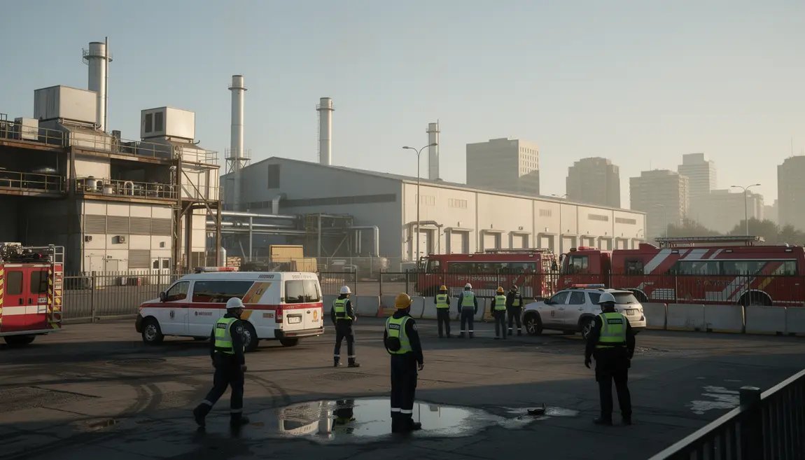 Site industriel Saint-Priest exercice sécurité civile